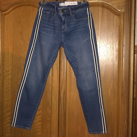 Loft Modern Skinny Side Stripe Slim Pocket Jeans - Picture 2 of 4